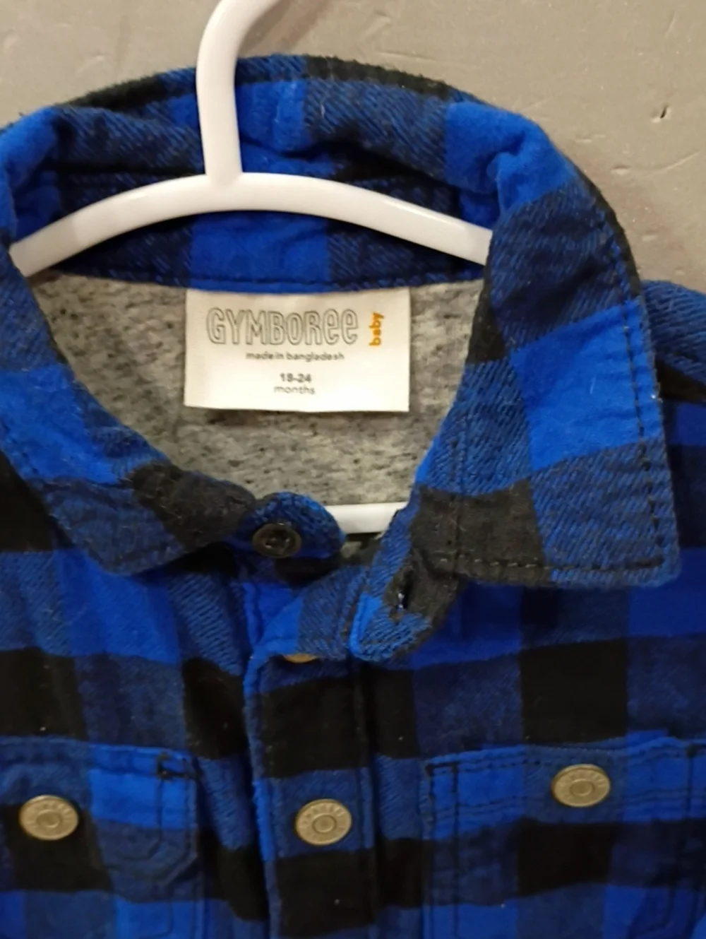 Gymboree Blue and Black Plaid Kids Jumpsuit Romper